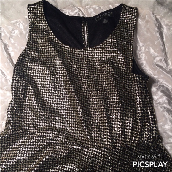 Forever 21+ Sparkle Houndstooth Dress - Picture 2 of 6